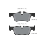 BRAKE PADS REAR BMW X1 F48 F45 F46